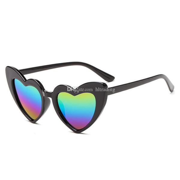 New INS Kids Sunglasses Fashion Heart Shaped Anti-UV Cute Designer Frame Eyewear Baby Girls Sunglasses Beach Sun Glasses C6188