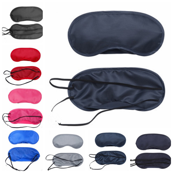 Sleeping Eye Mask Solid Colors Eye Covers Sunblock Eyeshade Travel Eye Patch Relax Aid Blindfolds Game Accessories 23 Colors DHW2958