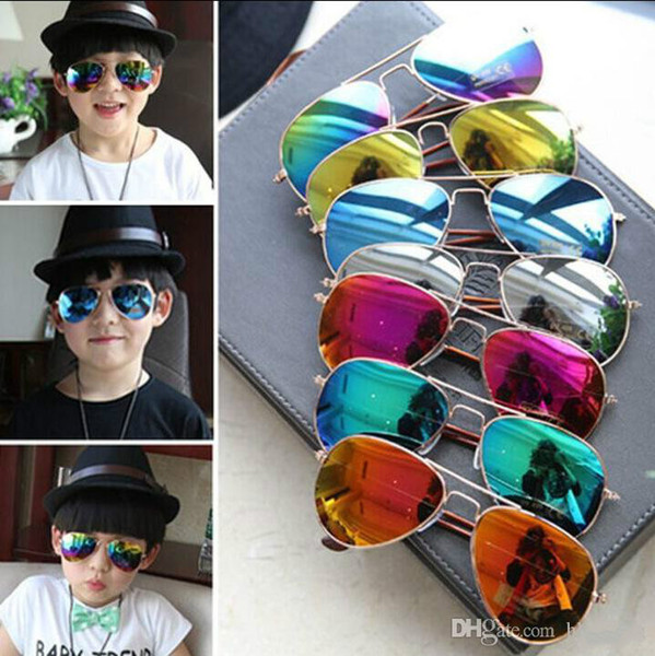 In stock Free shipping Children Girls Boys Sunglasses Kids Beach Supplies UV Protective Eyewear Baby Fashion Sunshades Glasses