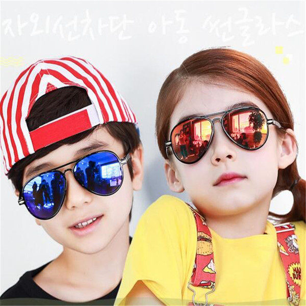 Sunglasses Kids 2017 Summer Fashion Shades Sunglasses with Box High Quality Boys Girls Sun Glasses Children