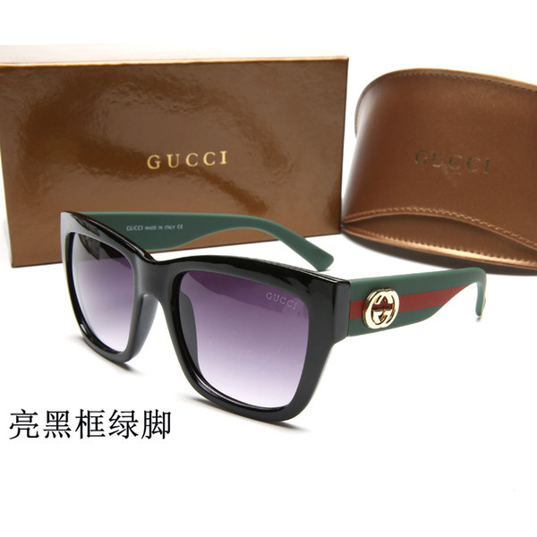 Unisex sunglasses high quality with box color mixing free shipping