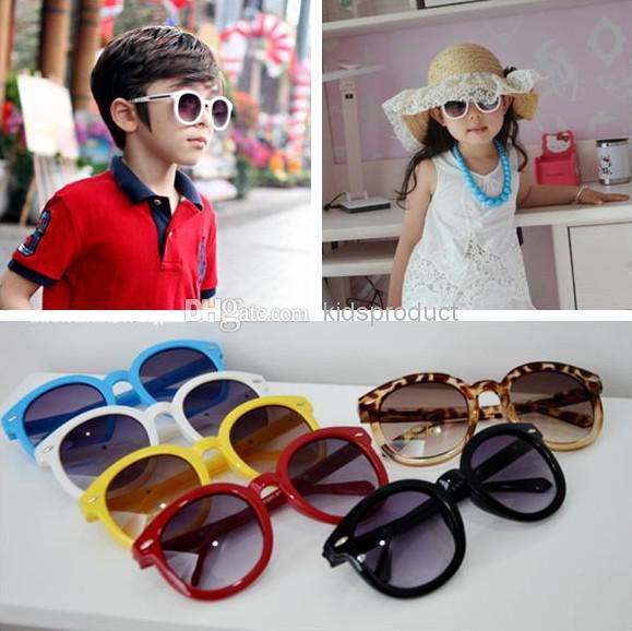 UV400 Children Sports Sunglasses Kids Boys Retro Style Cute Sunglasses Factory Price Brand Designer