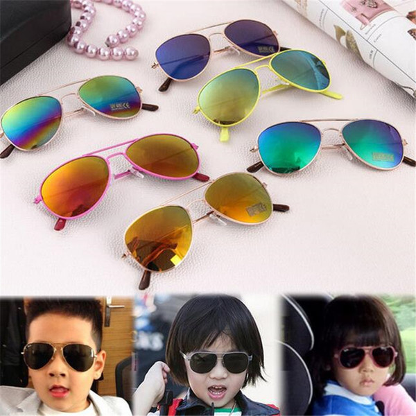 Sunglasses Kids Design Children Fashion Girls Boys Beach Supplies UV Protective Eyewear Baby Fashion Sunshades Glasses Sun Glasses DHL Free