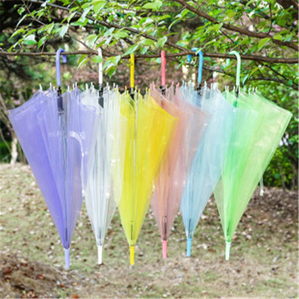 New design Transparent Rain Umbrella PVC clear Vision Windproof Dome Bubble Rain Waterproof Rain Umbrellas wholesale