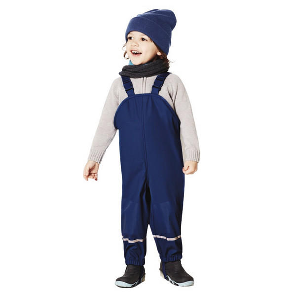 Overalls Baby Boys Girls Trousers 2-8yrs Children Waterproof Kids Rain Pants For Spring And Autumn Q190603