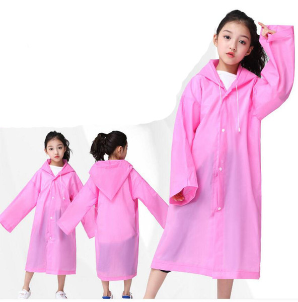 Thickened matte EVA raincoats rain gear Raincoats Children's raincoat non-disposable raincoat student Siamese raincoat poncho custom