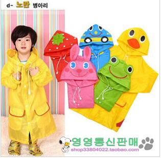 New Animal Linda Children's baby Raincoat Kids boys girs Rain Coat rainwear