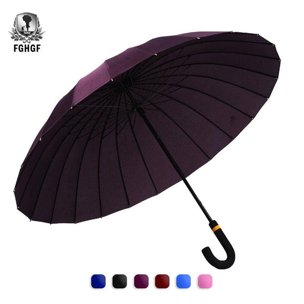 FGHGF 24K Magic Changing Flowers Pattern Long-handle Oversized Umbrella Extra Large Size Windproof Big Women Men Paraguas