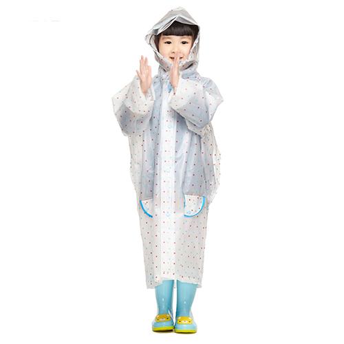 201706 Impermeable Children Raincoat Plastic Transparent EVA Rain Coat Waterproof Kids Rainwear Rain Gear Poncho