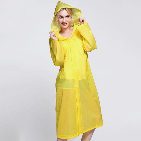 Waterproof Unisex Rain Jacket Summer Raincoats Outside Walking Products Semi Transparent Rainwear Rain Gear Supplie