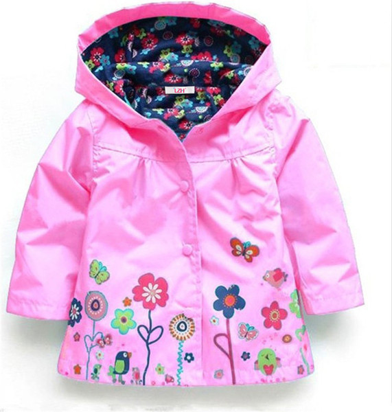 2017 Autumn Winter Girls Jacket For Girls Windbreaker Boys Jacket Kids Raincoat Trench Coat Children Outerwear Girls Clothes