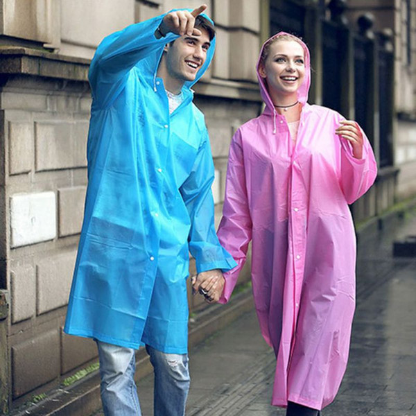 Thin Waterproof Unisex Rain Jacket Summer Raincoats Outside Walking Products Semi Transparent Rainwear Rain Gear Supplie