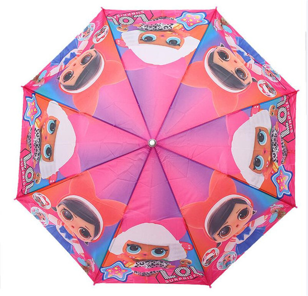 Lovely Cartoon doll Umbrella For Kids High Quality Optional Function Umbrella Light For Rain Sun 28cm free shipping