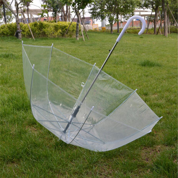 INS Apollo Arched Dancing Umbrella Transparent Princess Mushrom Umbrella Clear Bubble Deep Dome Umbrella Long Handle UV Umbrellas A42302