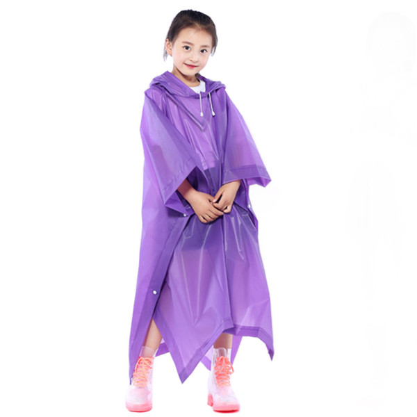 Bicycle Impermeable Poncho Unisex EVA Outdoor Thickened Non Disposable Rain Cover Raincoat Camping Equipment Children