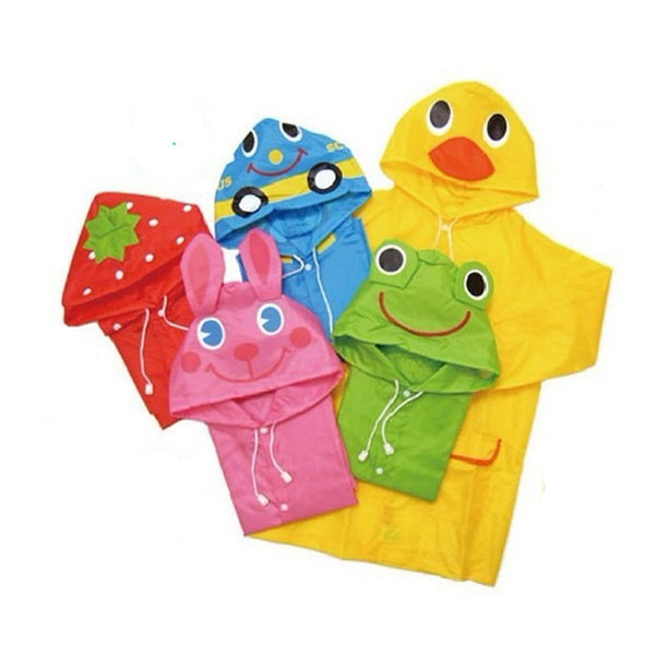 Cartoon Oxford Children Rain Coat Baby Waterproof Rain Poncho Boy Girls Raincoat Student Outdoor Rain Suit