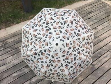 Free Shipping Umbrellas Bear Printed Umbrella Portable Windproof Folding Umbrella Short Handle Rain Protection Umbrella For Shadow