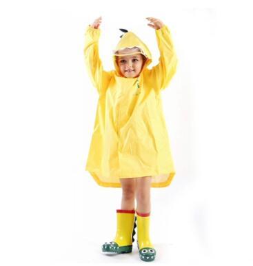 Children's raincoat new soft hand perspective big eaves cap small dinosaur boys and girls raincoat cute cartoon kindergarten baby raincoat