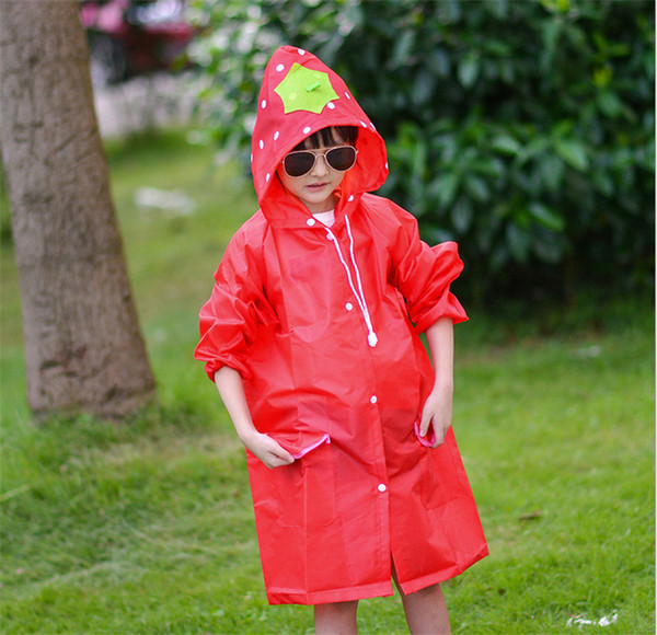 2017 new Funny Rain Coat Kids Children Raincoat Rainwear Rainsuit Kids Waterproof Animal Raincoat 5 color HOT A10