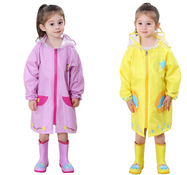 Free Shipping Outdoor Hot Sale Kids Anti-water Poncho Children Cartoon Raincoat Big Bongvace Rainwear Boys Girls Ventilation Rainproof