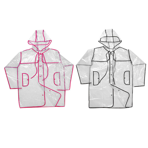 Size M Transparent Raincoat Long/Short Style Men Women Couple Windbreaker Hood Waterproof Raincoat Outdoor Hiking Rainwear Ponc