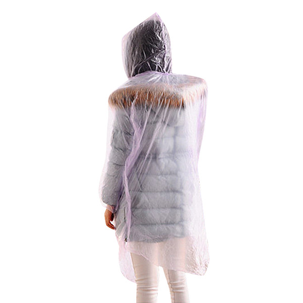 Disposable Adult Emergency Waterproof Rain Coat Travel Hiking Camping Hood Poncho wholesale free shipping