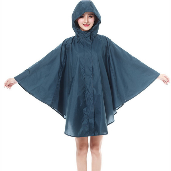 aincoat women cute trench coat female waterproof free breathing rain coat ponchos long travel JJ-SYYY30