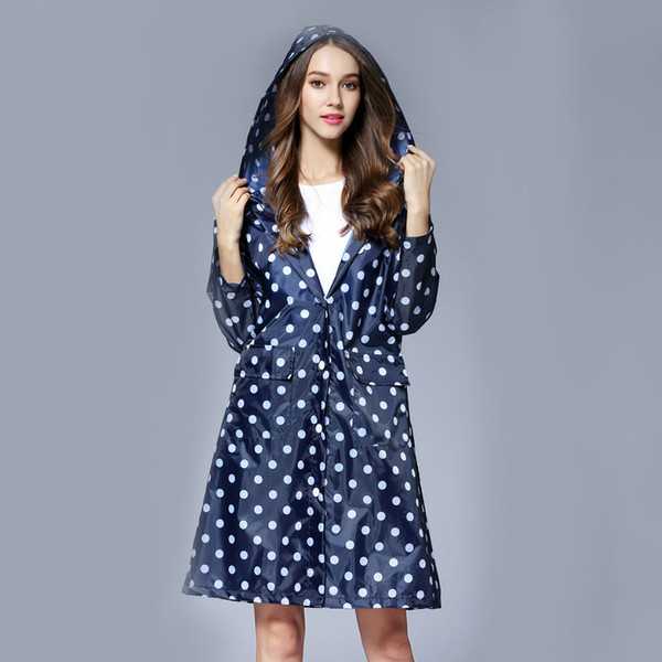 New Girl Hooded Raincoat Outdoor Travel Waterproof Riding Cloth Rain coat for Women Poncho Long Rainwear raincoat jacket