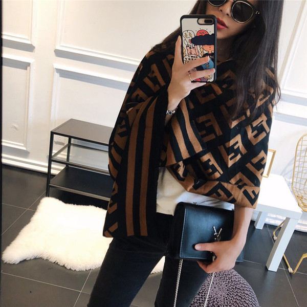 Luxury Designer Women Scarves Brand winter autum Scarf fends F Letters Wraps Scarf Pashmina Soft Imitation Cashmere Shawl Warm capes B73102