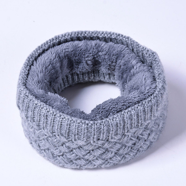 New Parent-child Ring Scarves Winter Kids Scarf Women Men Collar Neck Scarves Twist Striped Cotton Blends Ring for Boys Girls