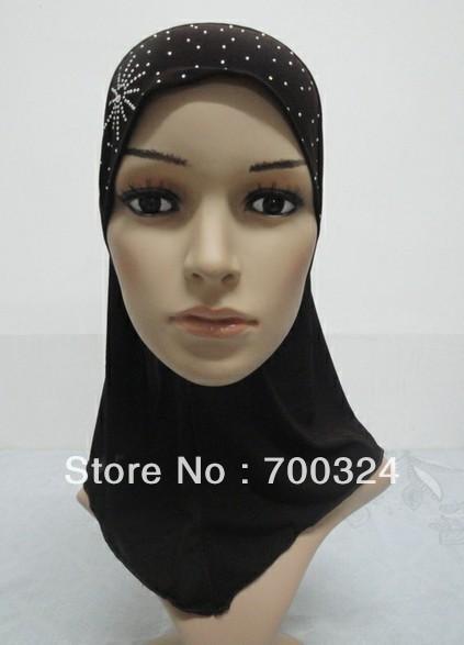 Wholesale- H414e beautiful small girl hijab,fast delivery,can order one dozen all white