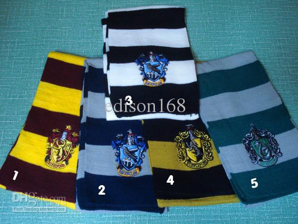 New 180 cm long Children gift Harry Potter School Scarf bandelet muffler neckerchief with badges 4 model