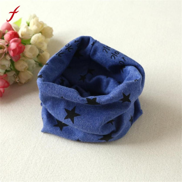 Fashion Ring Scarf New Autumn Winter Baby Boys Girls Collar Baby Scarf Star Print Ring Neck Scarves Enfant Foulard