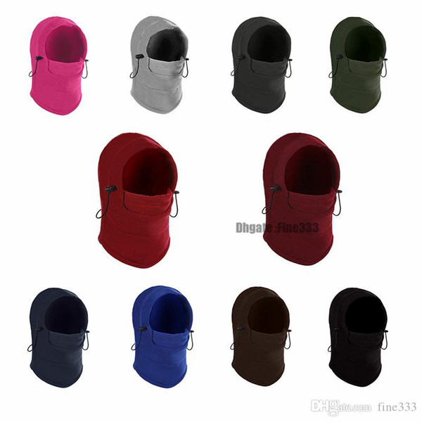 Thermal Fleece Balaclava Hat Hooded Neck Warmer Cycling Face Mask Outdoor Winter Sport Face Mask for Men Cycling Masked cap