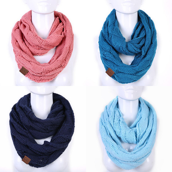 Fashion Men's and Women's Scarf Autumn and Winter Warm CC Knitting Scarf 25 Solid Color Optional Lengthening Scarf