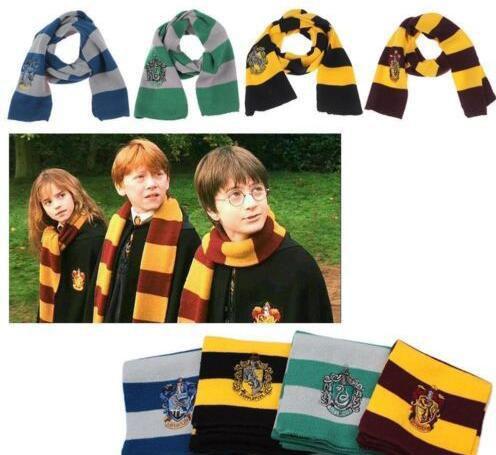 Harry Potter Scarf Gryffindor School Unisex Knitted Striped Scarf Gryffindor Scarve Harry Potter Hufflepuff Scarf Cosplay