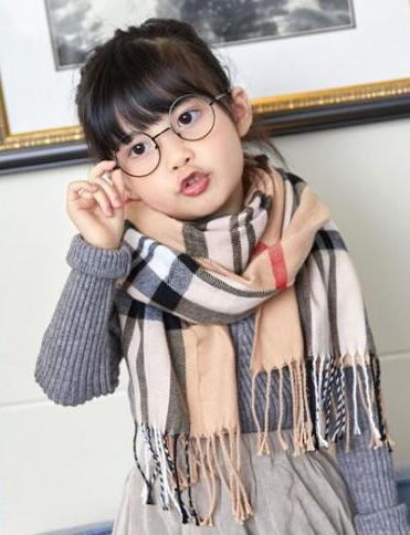 new fashion 2020 Autumn Winter Shawl Kids muffle Children Plaid Square Scarf Brand Boys Girls Scarf Children Shawls Wrap