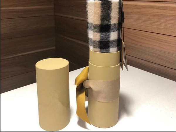 2019 Unisex Fashion Winter Designer 100% Cashmere Scarf omen and en Brand Luxury Big Size Classic Check Scarves Pashmina Infinity Scarfs