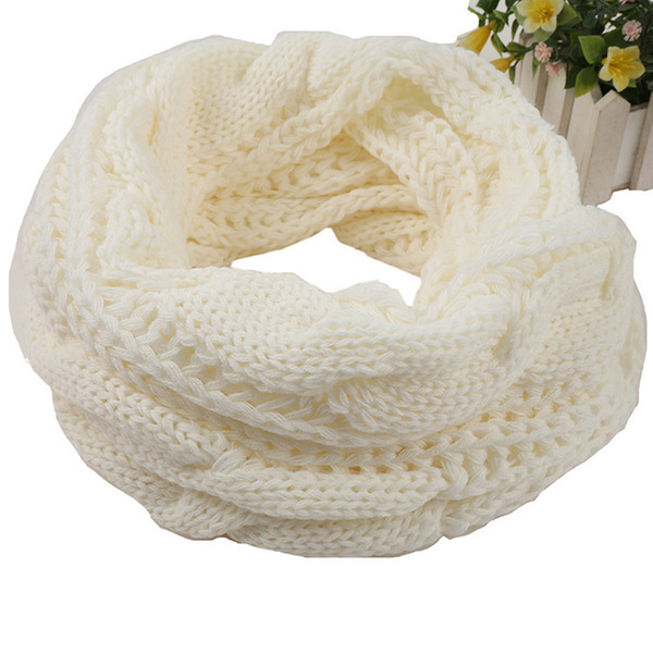 Hot sale scarves 8 different solid color girls scarve Europe and America women fashion knitting ring