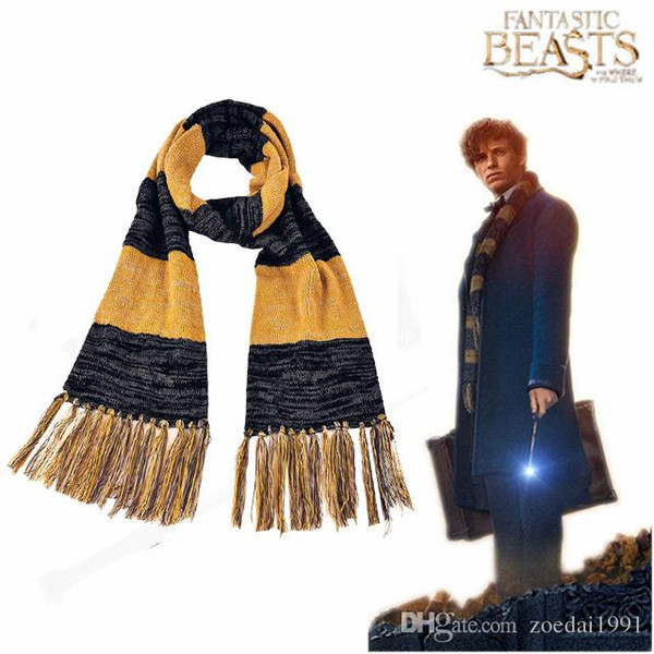 Fantastic Beasts and Where to Find Them Newt Scamander Winter Fringing Scarf Film Cosplay Accessories