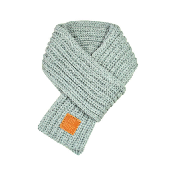 Fashion Lovely Winter Autumn Winter Boys Girls Baby Kid Solid Scarf Warm Knitted Scarves 9.3