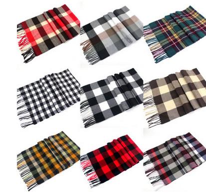 Kids Scarves children scarf boys girls plaid shawl fashion kids tassel scarves autumn winter new girl cotton warm scarves T4365