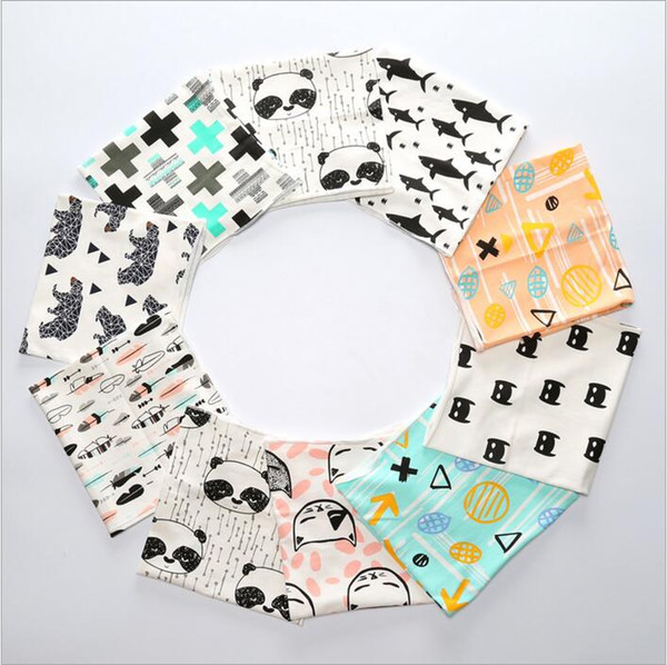 Kids Scarves Fox Panda Animal Print Winter Neckerchief Baby Cartoon Cotton Scarves Wrap Kids Fashion Warm Shawl Ring Accessories Wraps J487