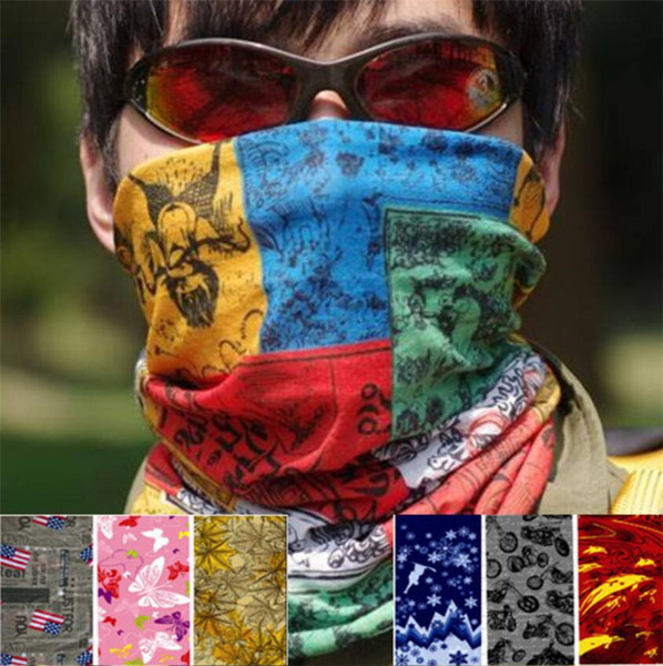 Bandanas Scarves Multifunctional Outdoor Cycling Masks Scarf Magic Turban Sunscreen Hair Band Riding Cap Versatile Magic Scarf New A41609