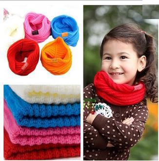 Hot Sale all-match candy color little princess muffler scarf 5color white pink red blue orange 10pc/lot