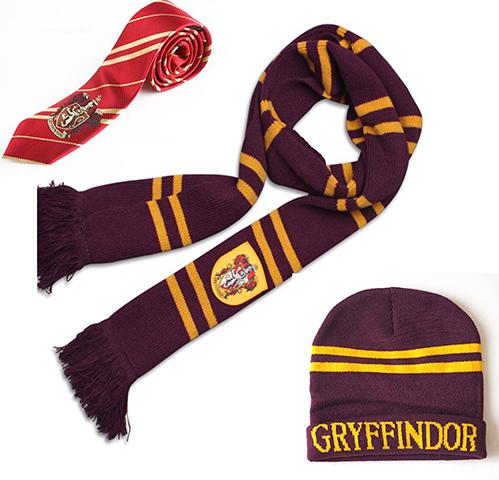 Harri Potter Scarf Scarves Hat Touch Gloves Gryffindor/Slytherin/Hufflepuff/Ravenclaw Hat Touch Gloves Scarf Gift