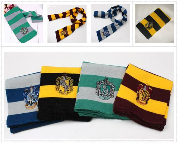 Harry Potter Scarf Gryffindor School Unisex Striped Scarfs Gryffindor Scarves Harry Potter Hufflepuff Cosplay Scarfs