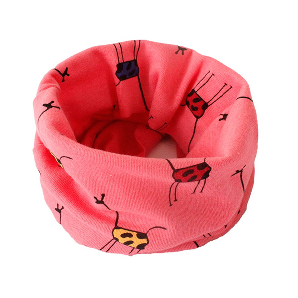 Cute Children Scarf Kids O Ring Collar Cartoon Animal Printed Autumn Baby Boy Girl Scarves Baby Clothing Accessories