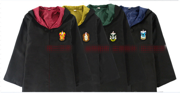 cosplay cape Magic school clothes Robe Cape Magic Robe Gryffindor Slytherin Hufflepuff Ravenclaw cos