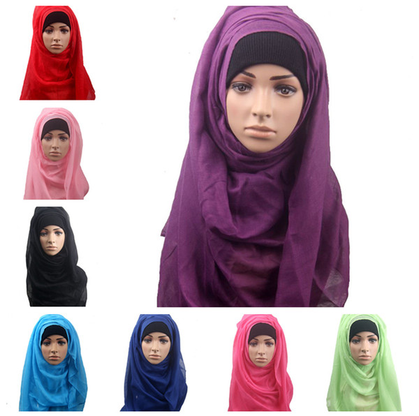 Under Hat Cap Bone Bonnet Ninja Inner Hijabs Women Muslim Islamic Wrap Headscarf Neck Full Cover Scarf LE49